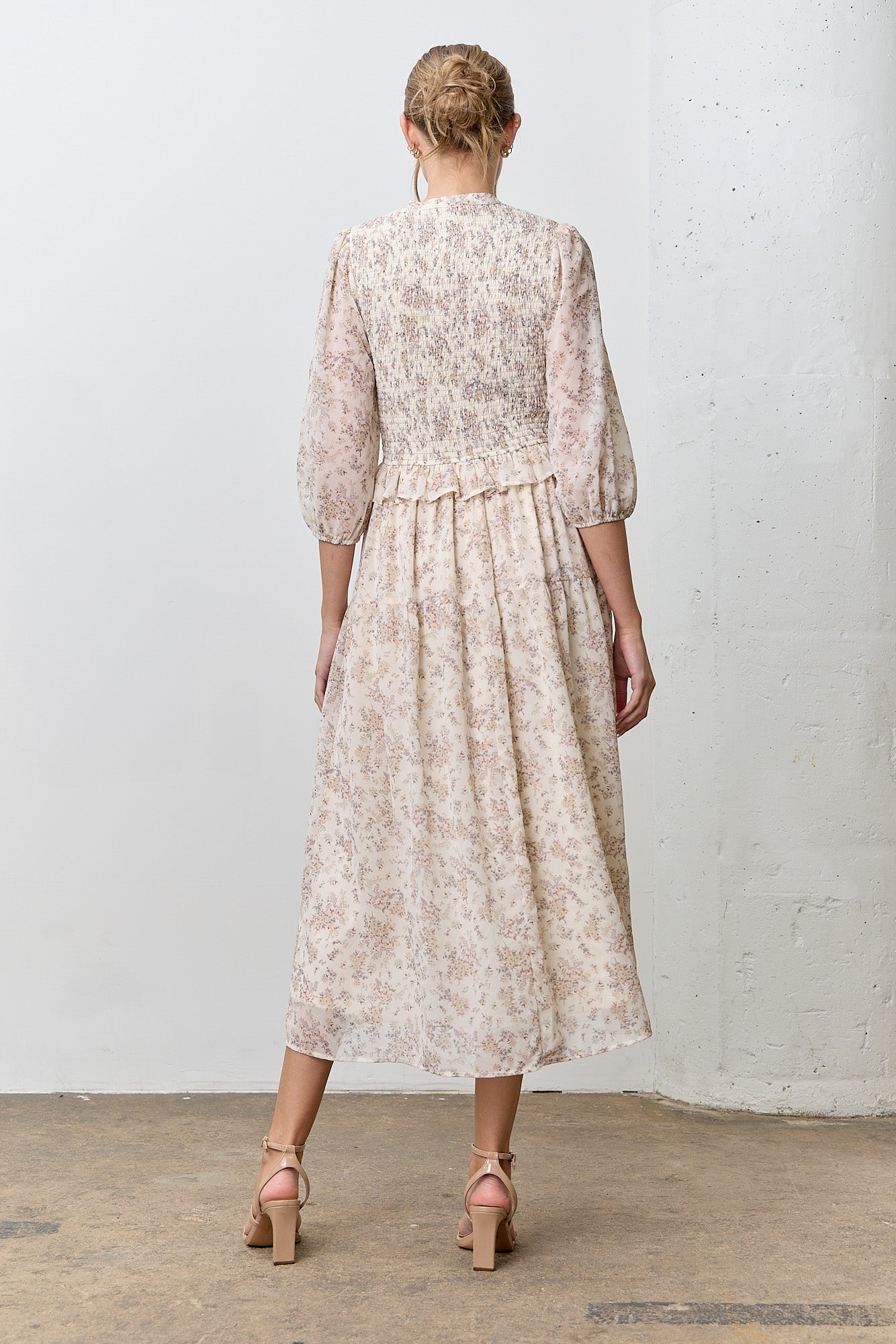 The Rory Smocked Fall Floral Dress