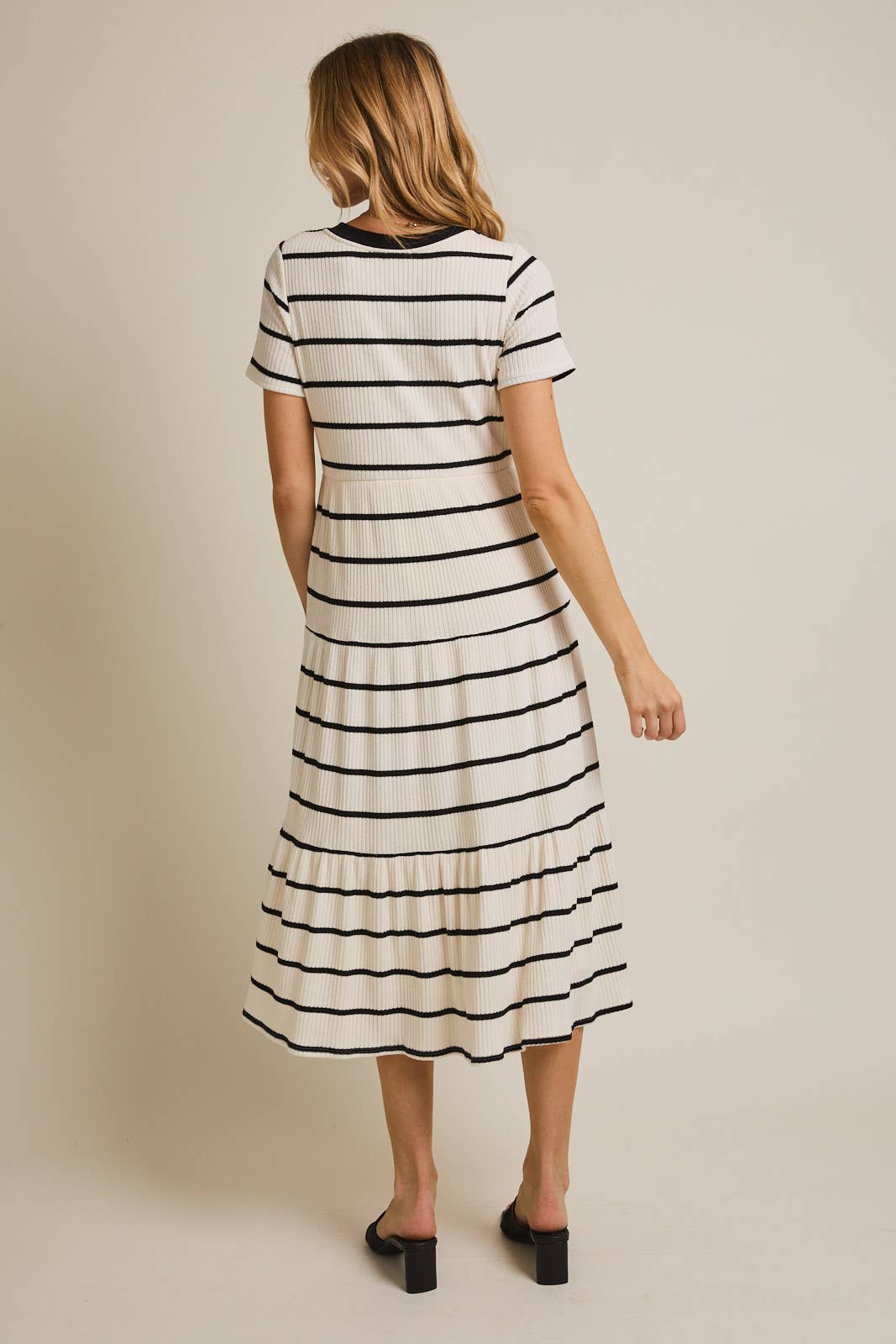 The Stevie Ribbed Knit T-Shirt Dress