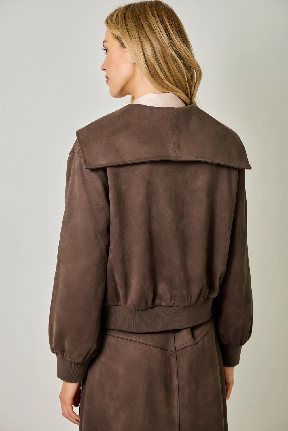 The Marlowe Jacket in Brown Suede