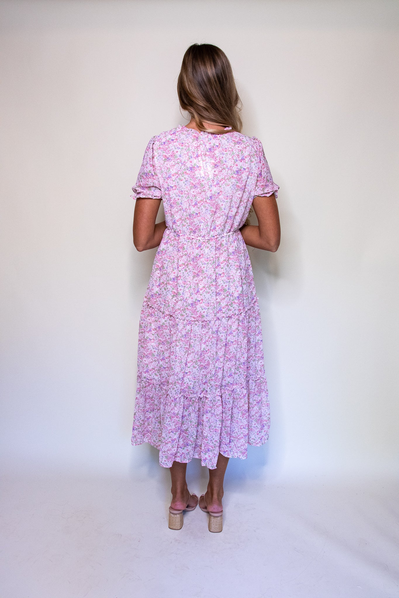 The Josie Floral Chiffon Dress (S-3X)