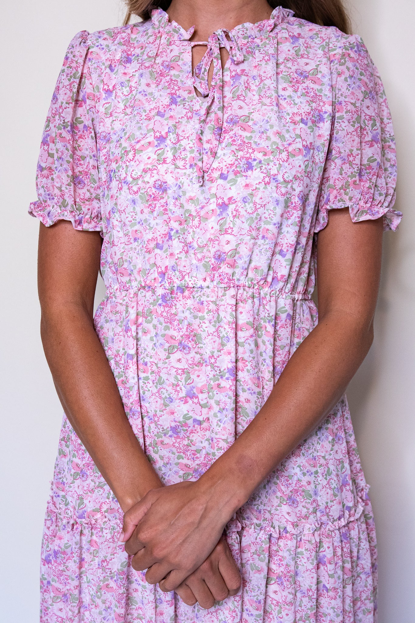 The Josie Floral Chiffon Dress (S-3X)