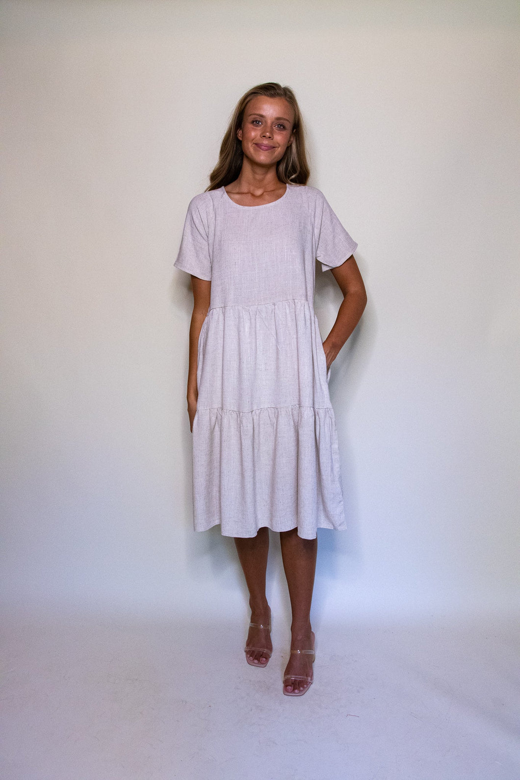 SALE - The Shirt Dress - Oatmeal