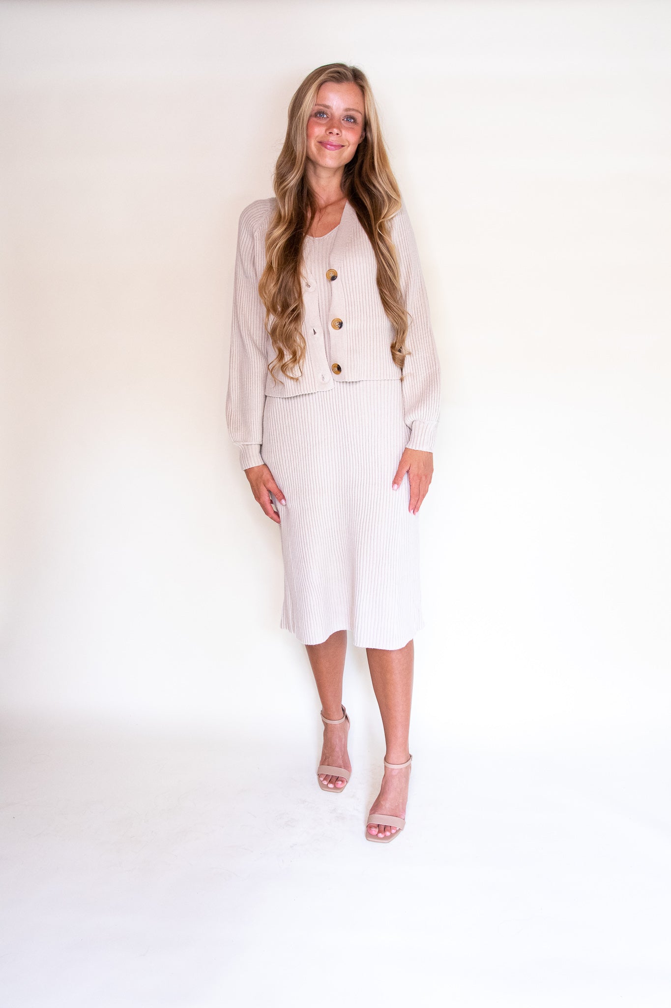 The Marley Dress Set in Cream