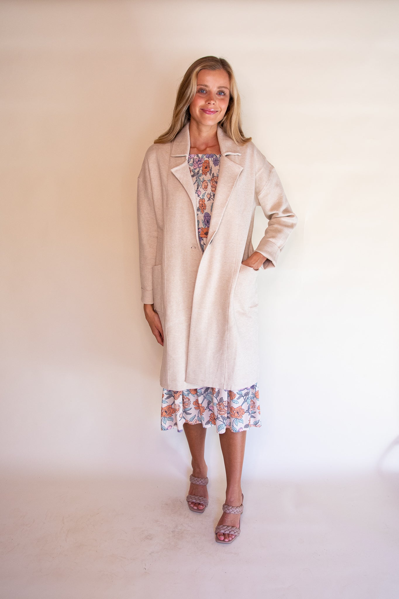 The Kylie Shirt Jacket in Cream
