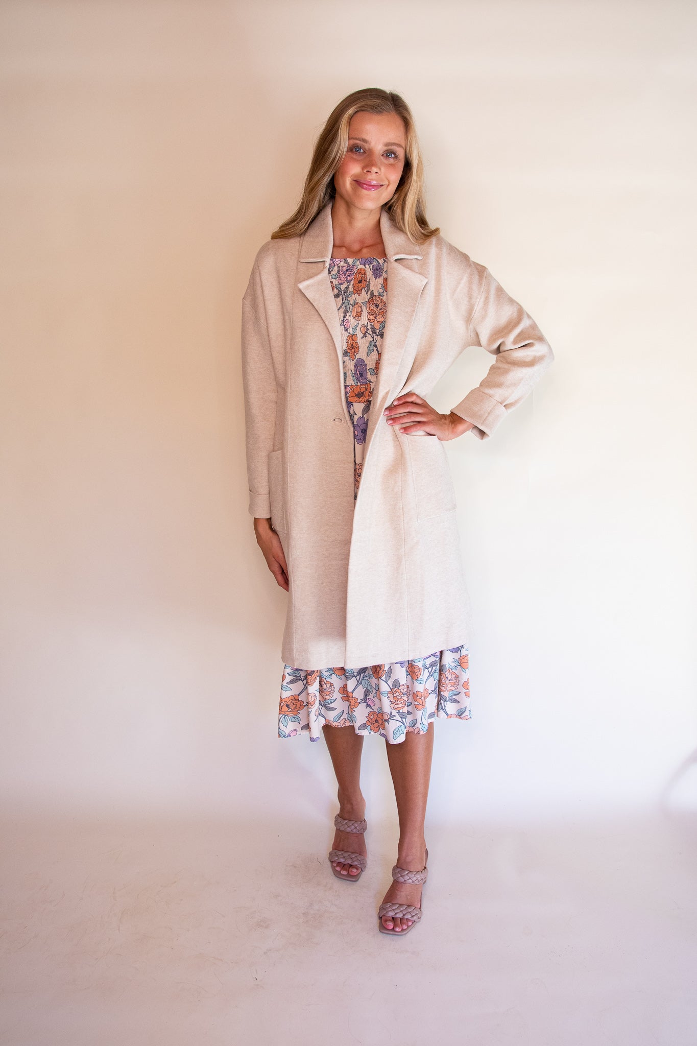 The Kylie Shirt Jacket in Cream