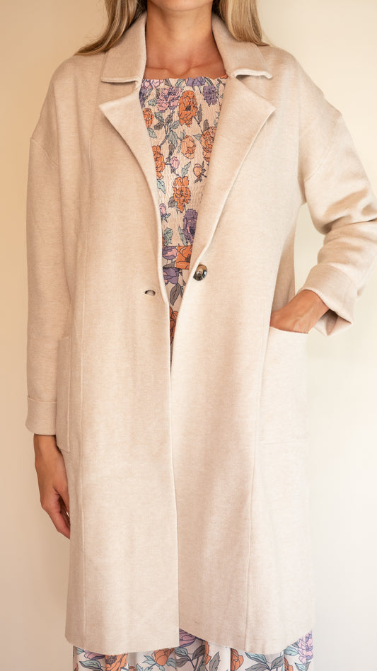 The Kylie Shirt Jacket in Cream