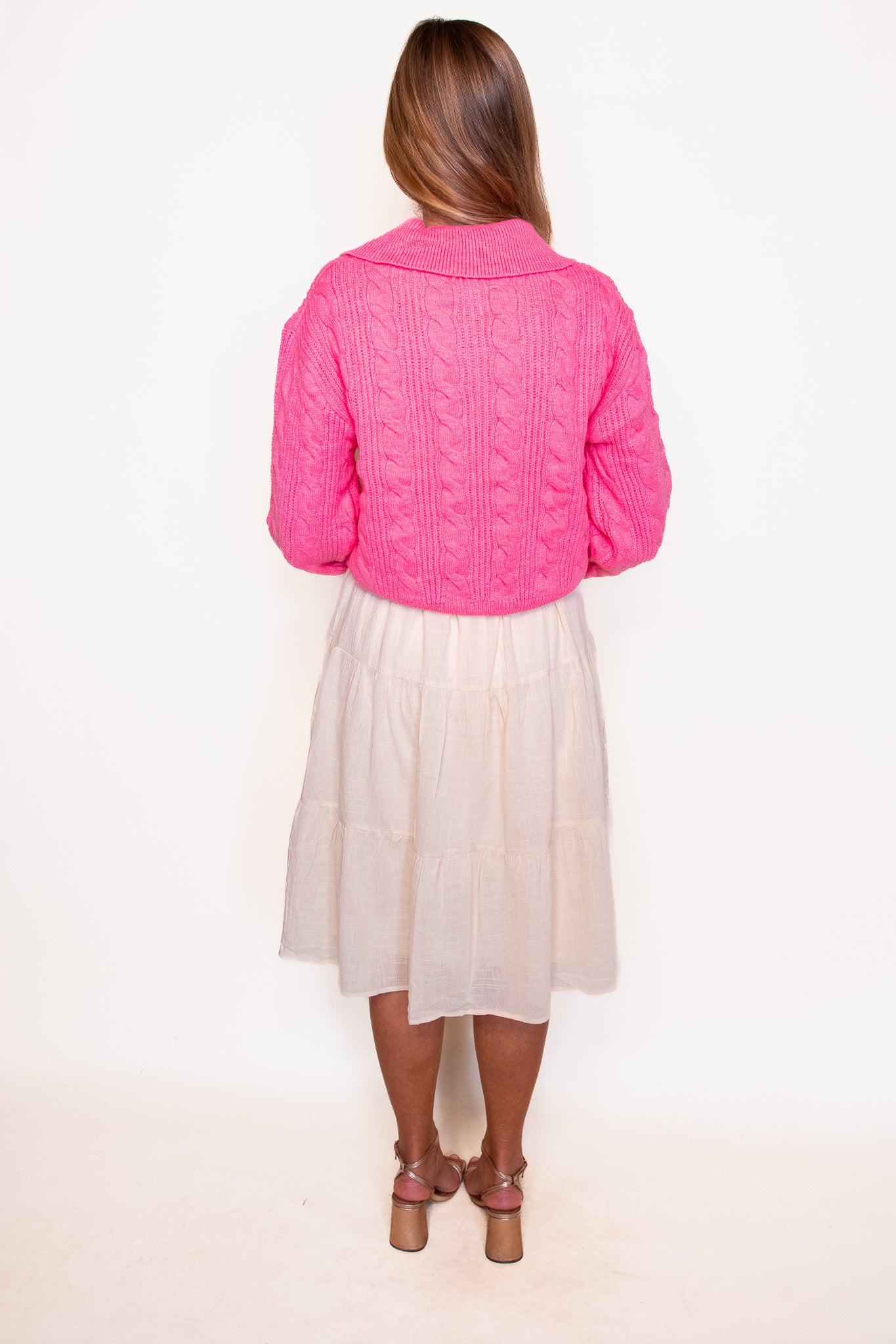 The Lucy Knit Sweater in Pink