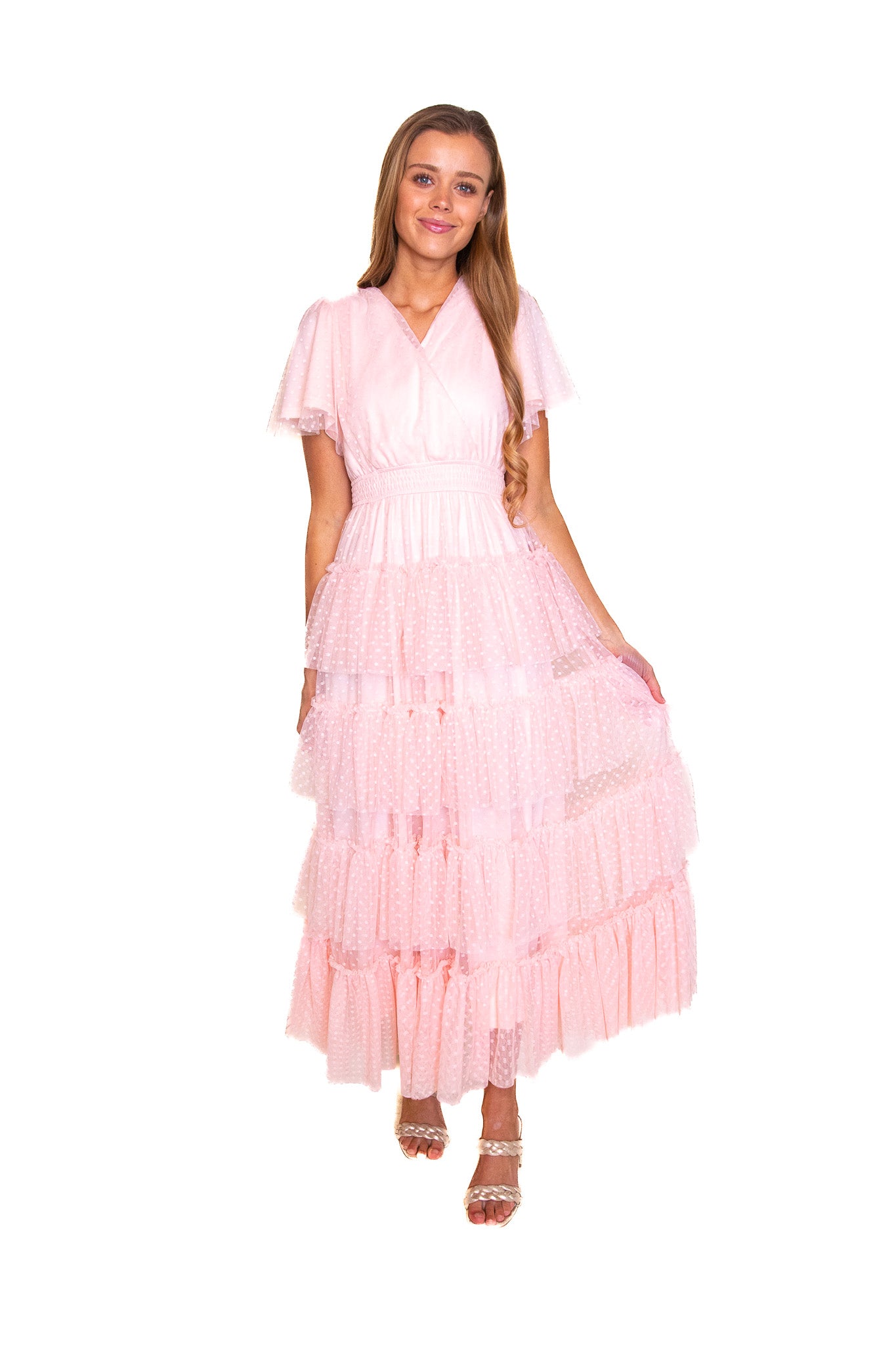 The Elle Tulle Dress in Baby Pink