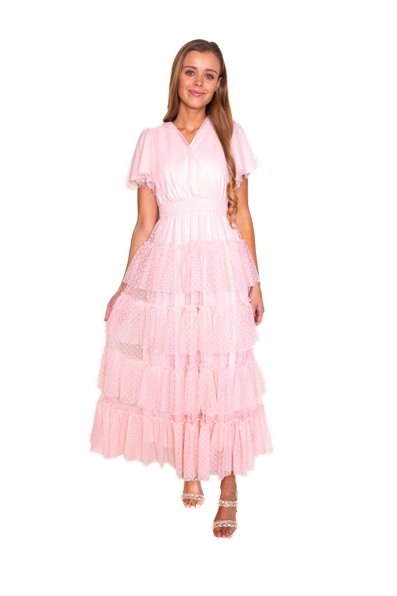 The Elle Tulle Dress in Baby Pink