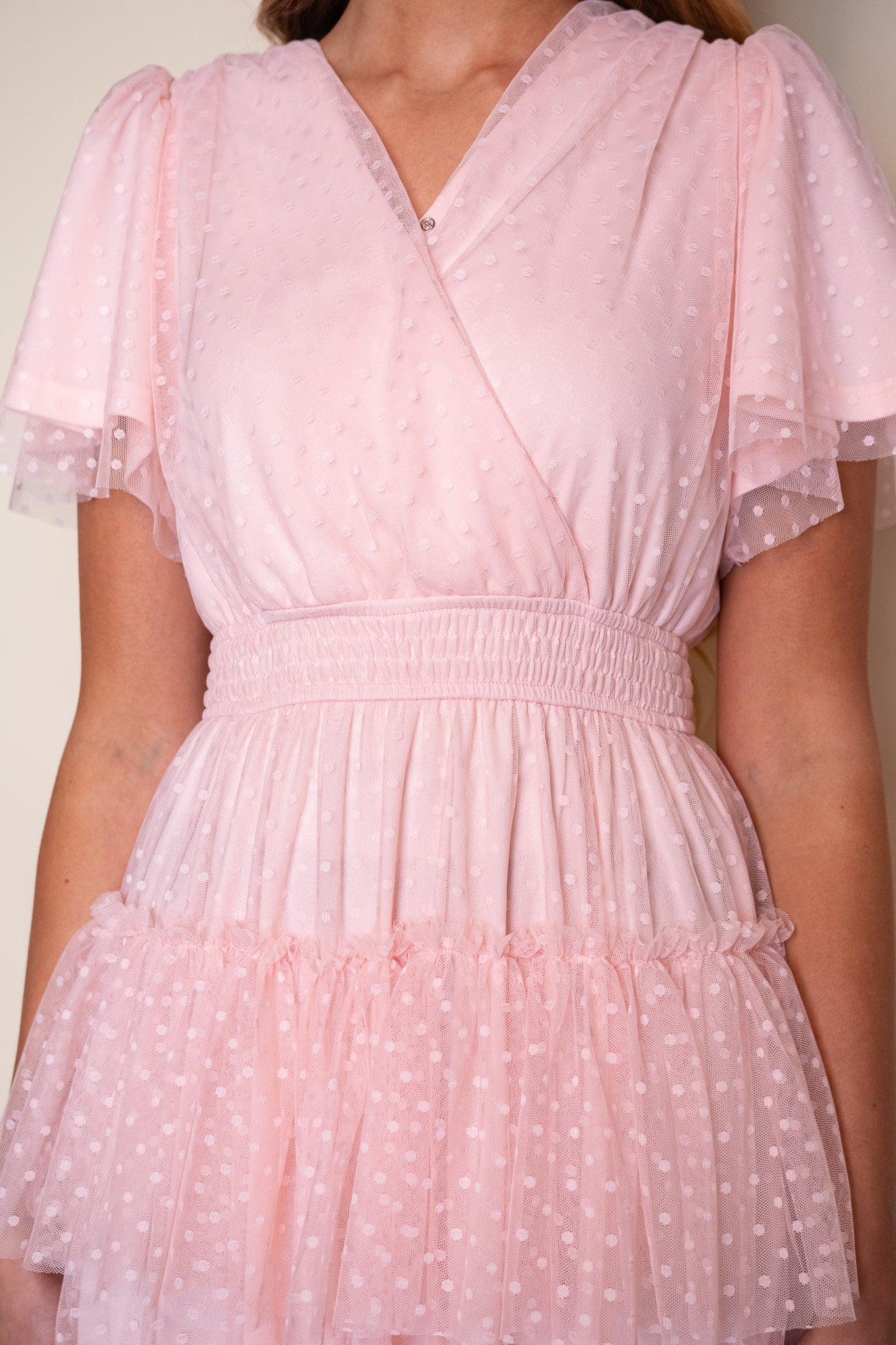 The Elle Tulle Dress in Baby Pink