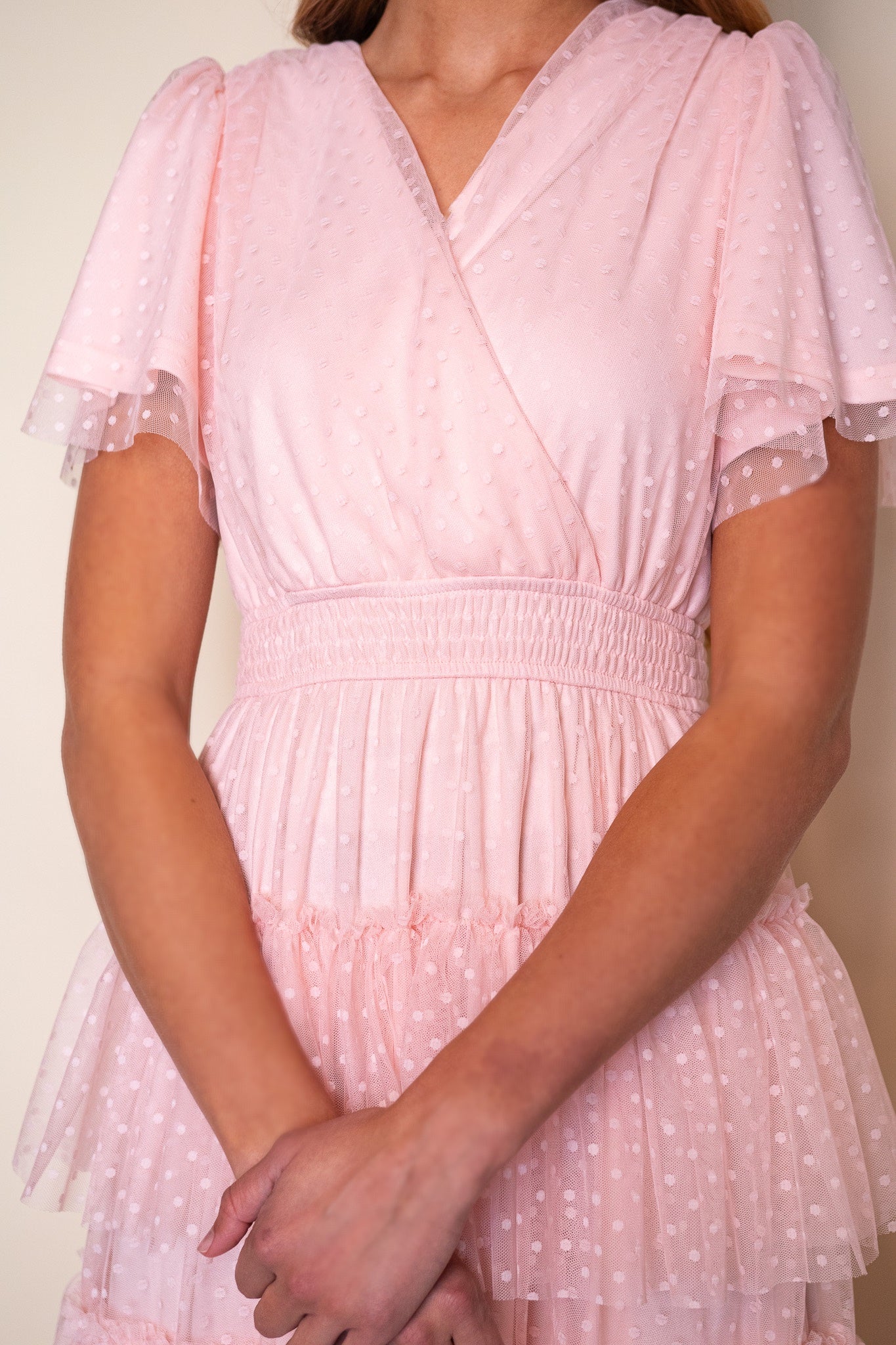 The Elle Tulle Dress in Baby Pink