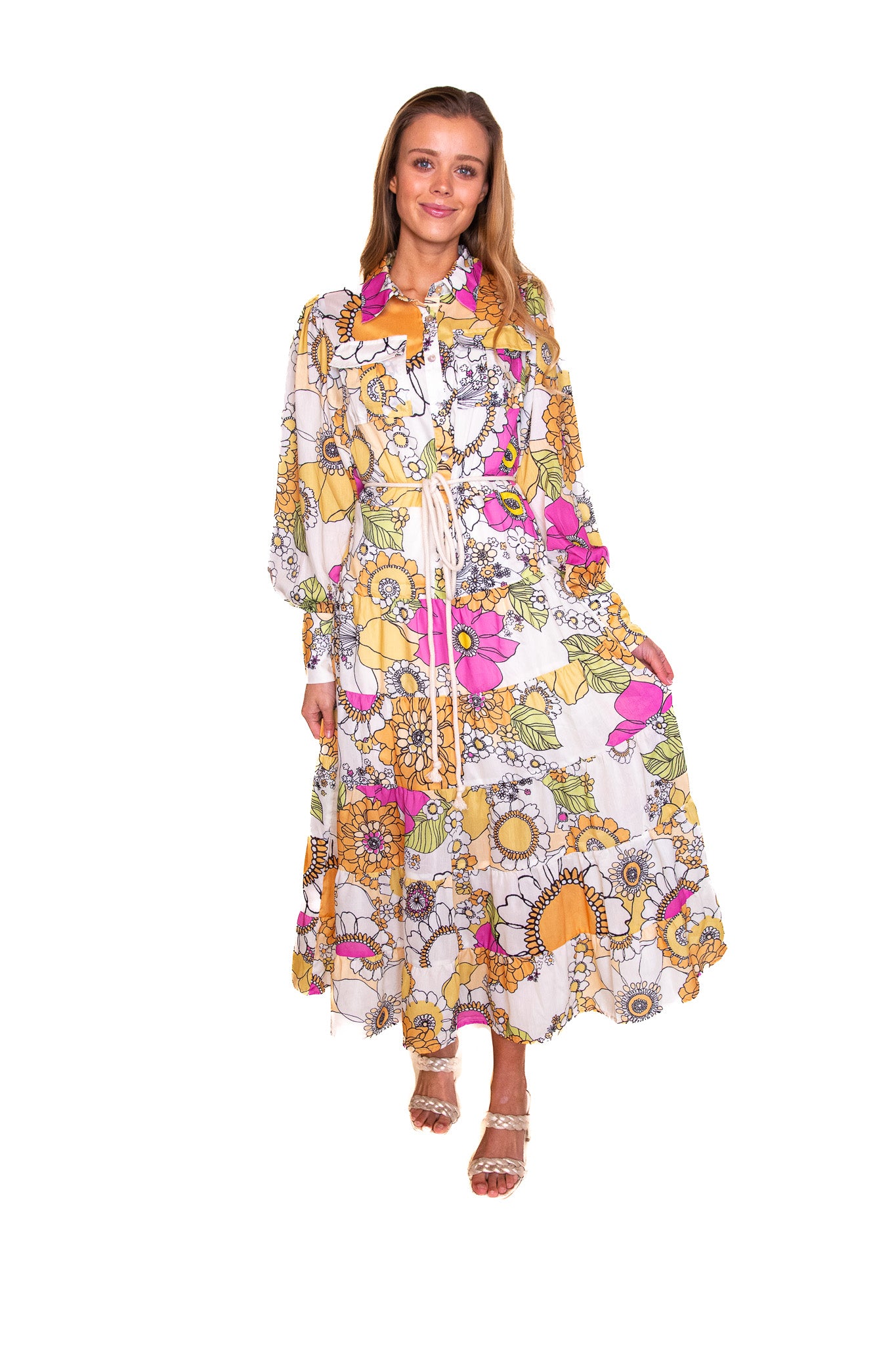 The Lola Shirt Dress in Boho Floral