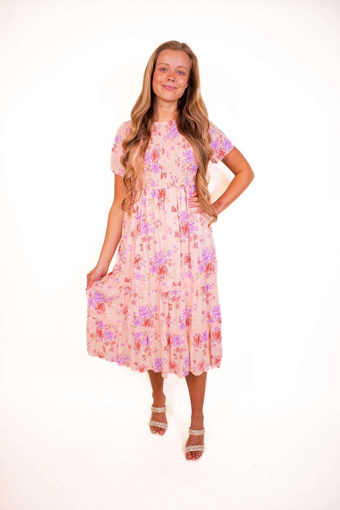 The Madeline Dress in Hibiscus Floral