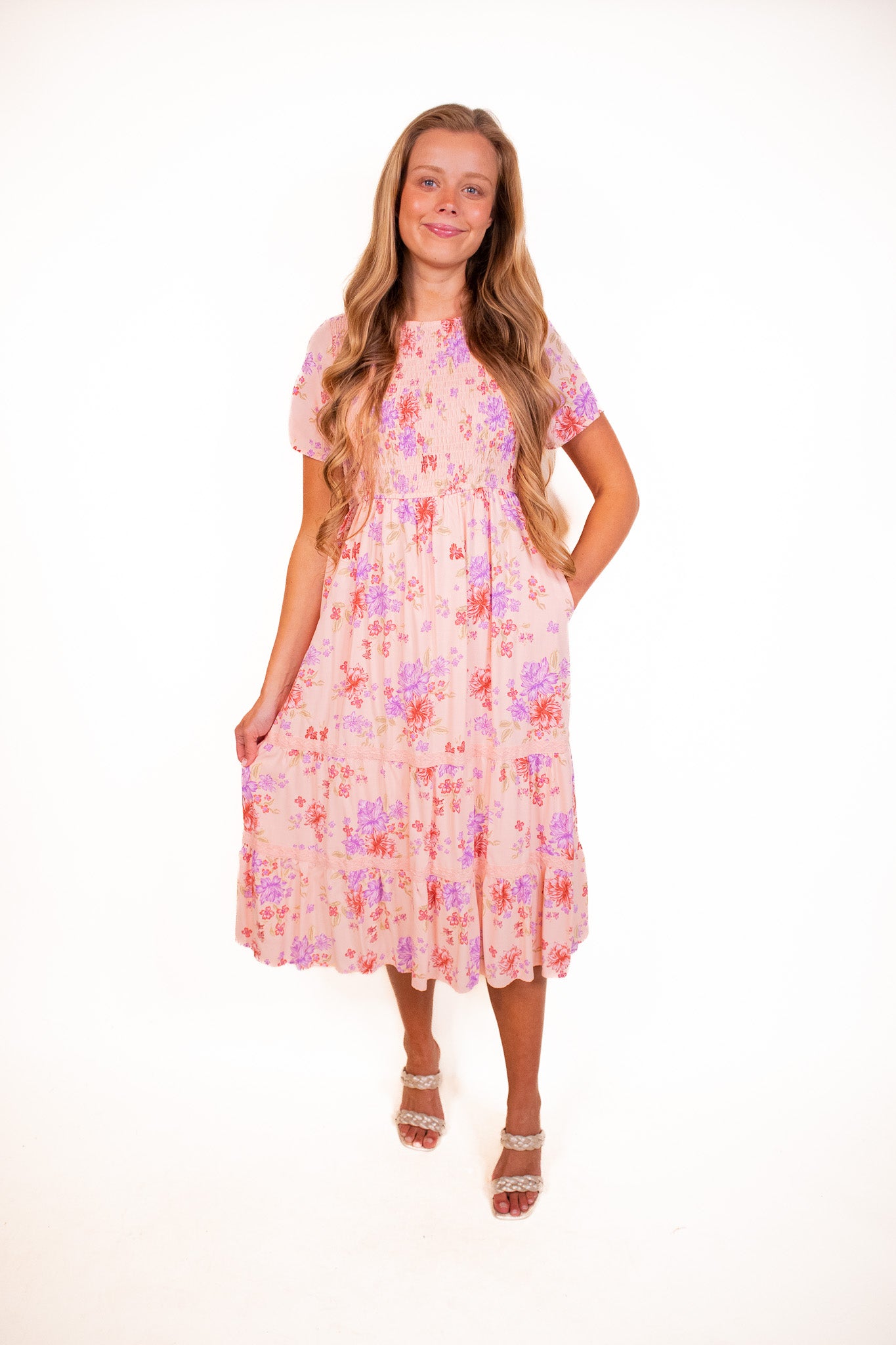 The Madeline Dress in Hibiscus Floral