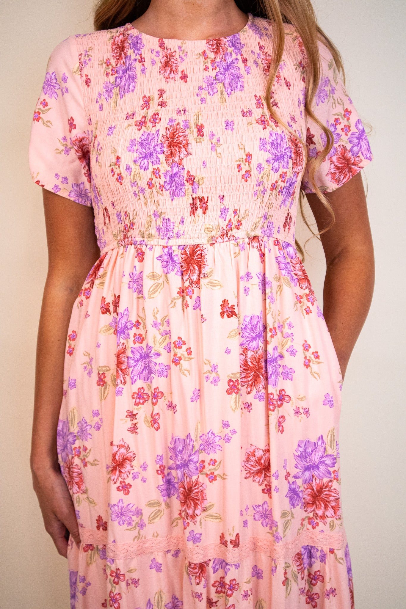 The Madeline Dress in Hibiscus Floral